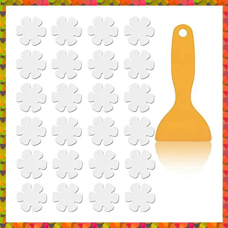 Promotion! Non-Slip Bathtub Stickers,24 PCS Anti Slip Shower Grip Stickers Adhesive Decals With Scraper For Bath Tub,Bathroom Fl
