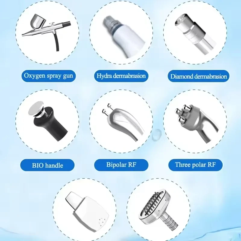 Nuovo 5 in 1 idroossigeno macchina per il viso ringiovanimento della pelle pulizia profonda rimozione delle rughe sbiancamento sollevamento della pelle attrezzature di bellezza