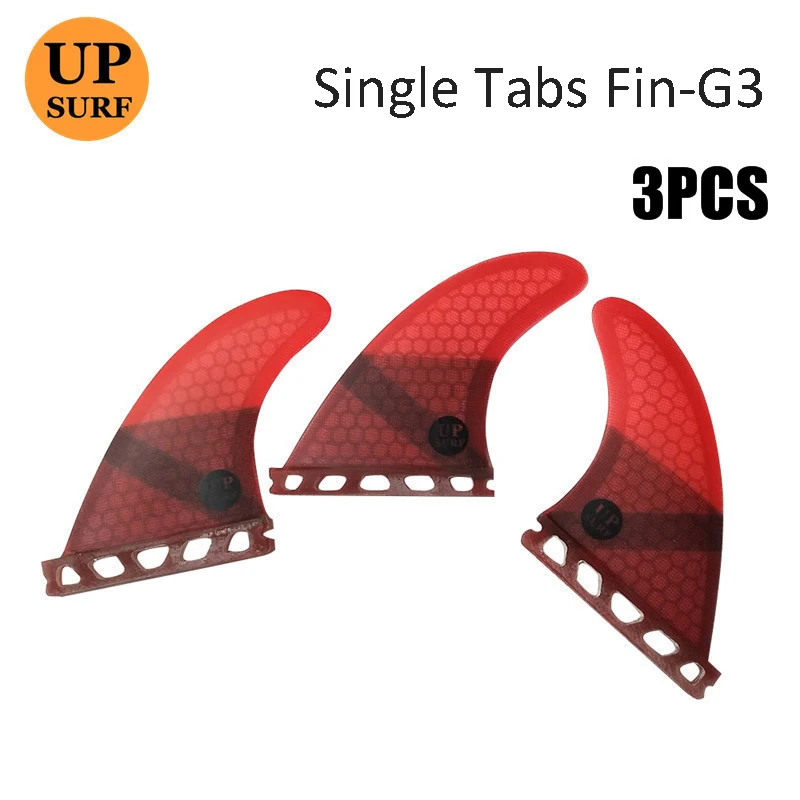 UPSURF FUTURE Fins Thruter 3pcs Surfing Fin For Surfboard G3 Single Tabs S Size Surf board Honeycomb Fiberglass  Tri Fin Set