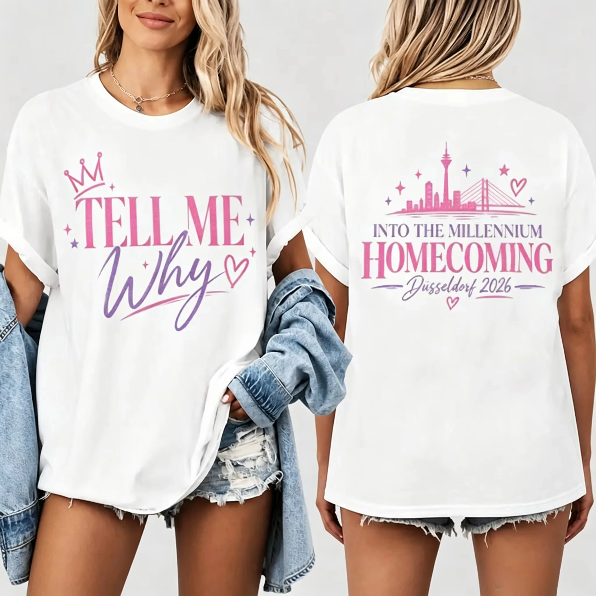 2026 Backstreet Boys Düsseldorf 2026 Concert Tee Tell Me Why Graphic T‑shirt Into The Millennium Homecoming Tour Casual Short