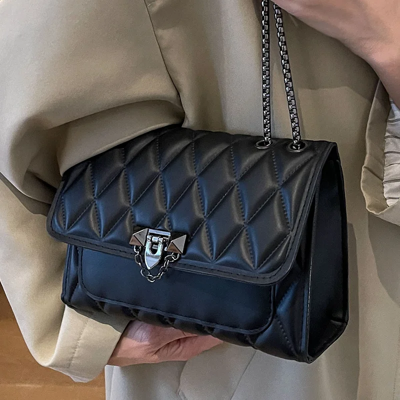 กระเป๋าถือผู้หญิงคุณภาพสูง - รุ่นคลาสสิกหรูหราใหม่ปี 2025 - กระเป๋าสะพายไหล่แบบโซ่ Leige - กระเป๋าครอสบอดี้สไตล์เรโทรอเนกประสงค์