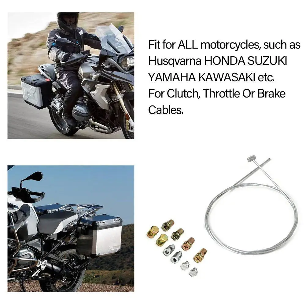 1 Set 40 Inch Motorbike Motorcycle Emergency Brake Clutch Cable Repair Kit Universal For MOTORCROSS Models AKT Husaberg