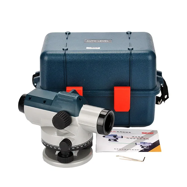 Optical Transit Survey Auto Level Ds32 Plus 5.6 in. Automatic Optical Level Kit with a 32X Magnification Power Lens