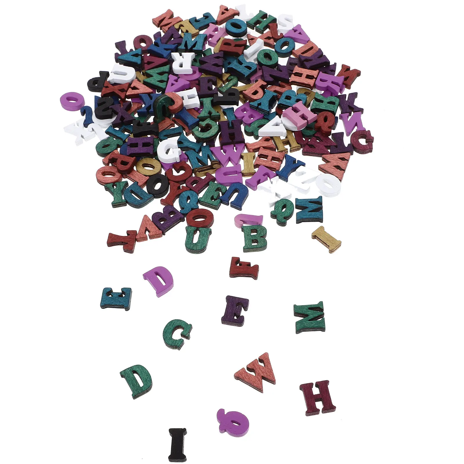 

200 Pcs Log Letter Ornament Color Alphabet Decoration Ornaments Decorative Letters Lettering Child