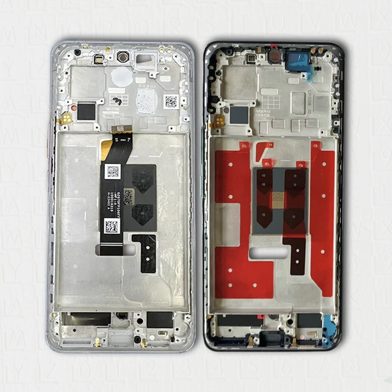 Repair Middle Frame For Honor 100 / 100 Pro Mid Plate Screen Bezel Front LCD Display Holder Housing + Side Button Replacement