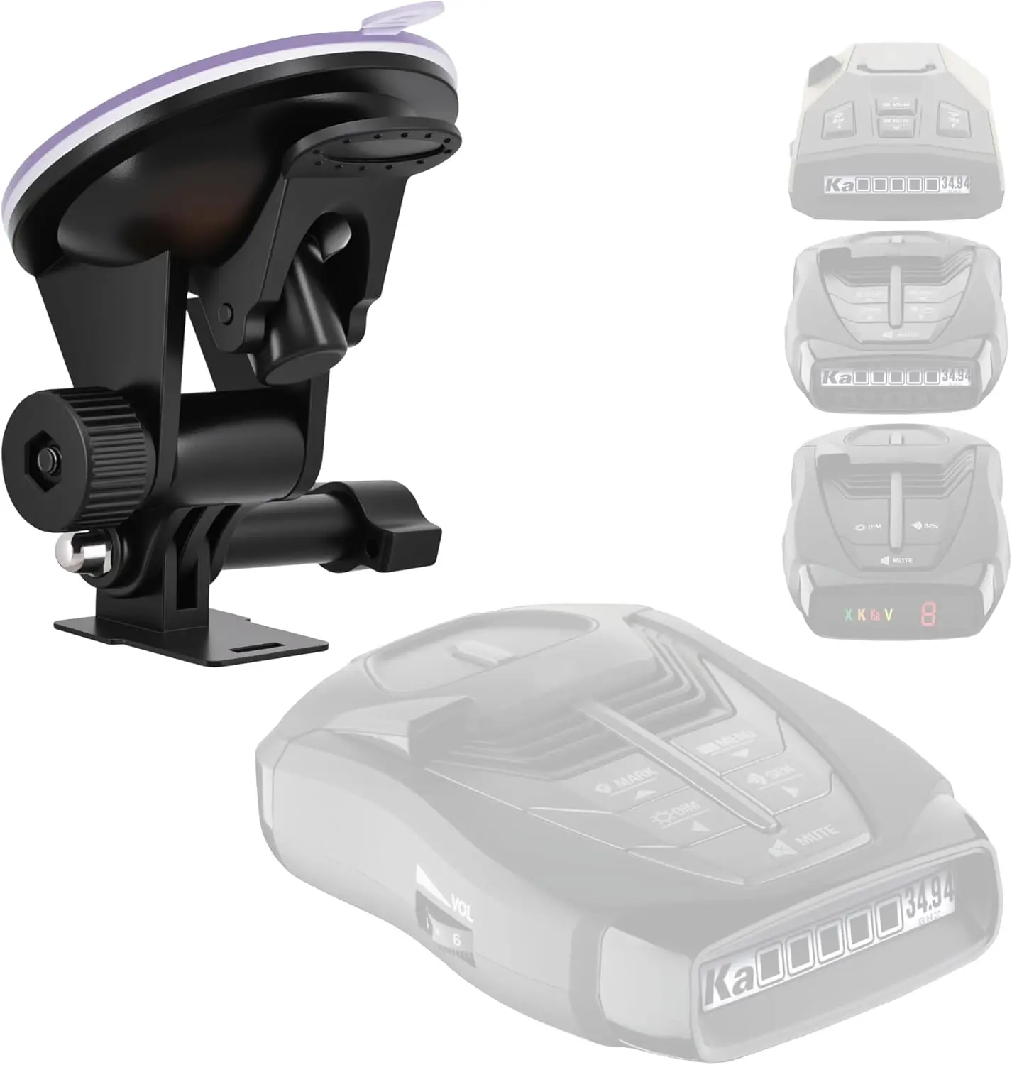 Soporte de Ventosa para Parabrisas para Radar Cobra, Compatible con los Detectores Cobra iRAD RAD 480i 450 380 SPX 6500 6700 7700 7800