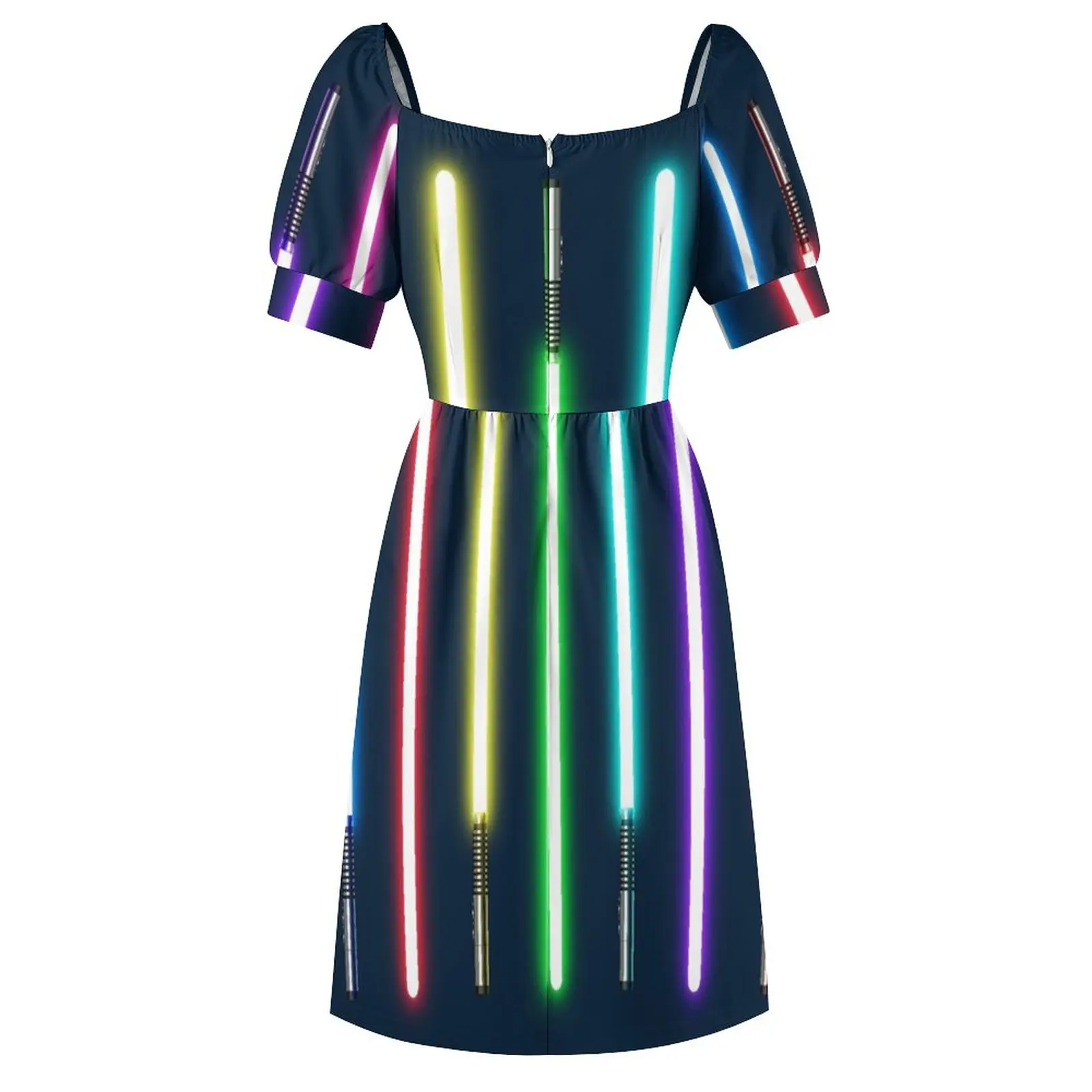 Lightsaber-vestido de noche sin mangas para mujer, elegante, 2023