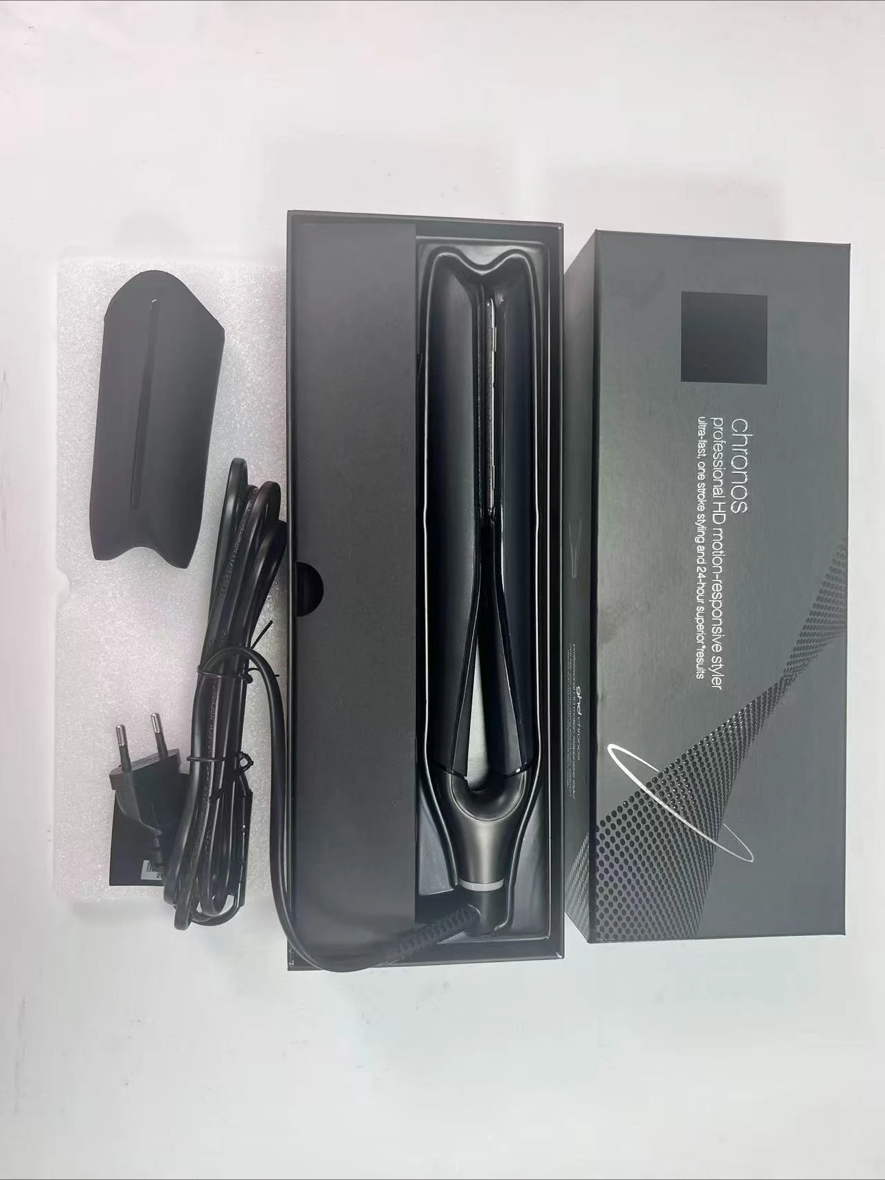 เหมาะสำหรับที่หนีบผมตรง GHD Platinum, ที่หนีบผมแบบไร้สายประจุลบ, ที่หนีบผมมินิแบบสองในหนึ่งสำหรับผมตรงและผมหยิก