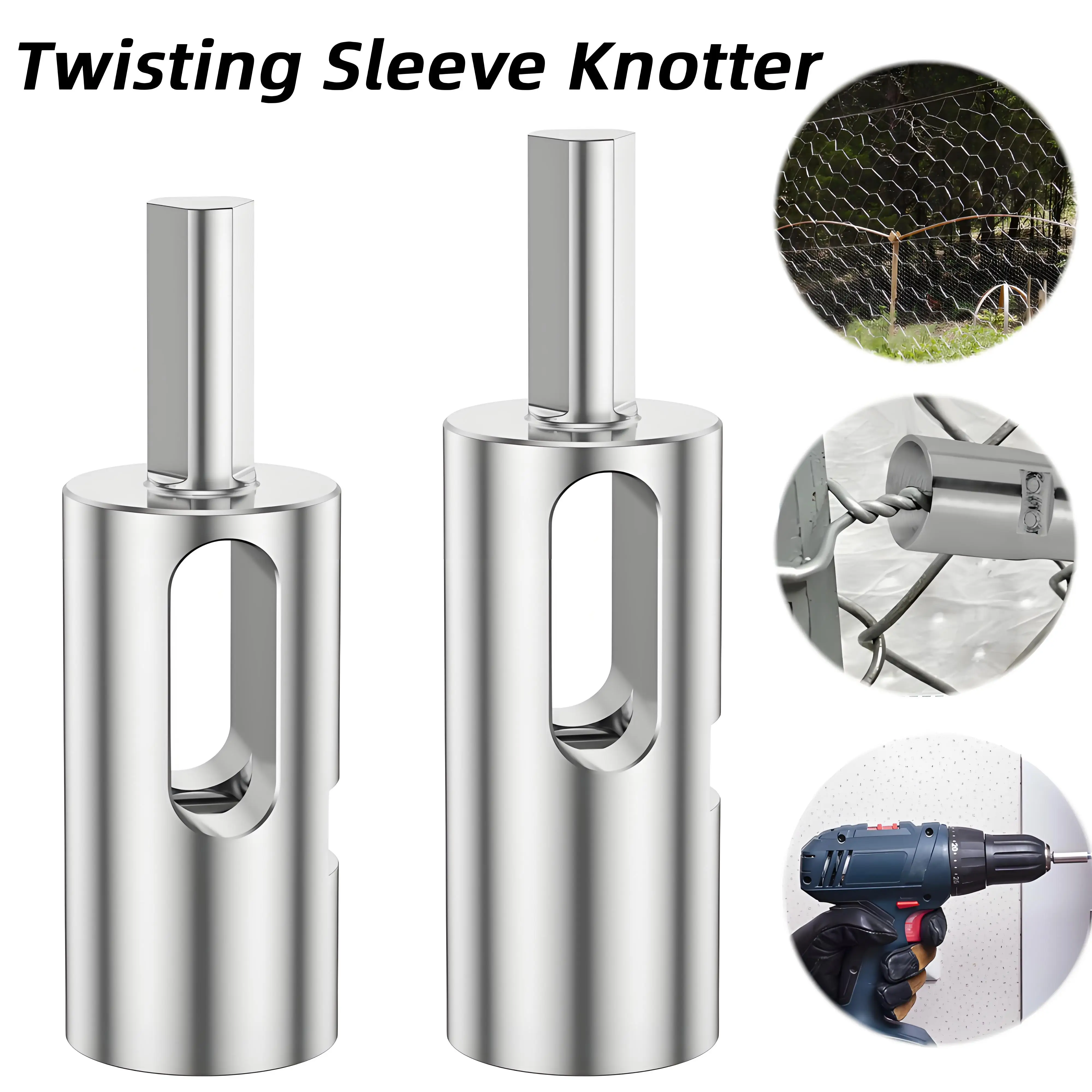 High-Tensile Wire Twist Ties Tool Easy Twist Tool Triangular Shank for 9/11 Gauge Twist Ties Fixing Chain Loop Fences