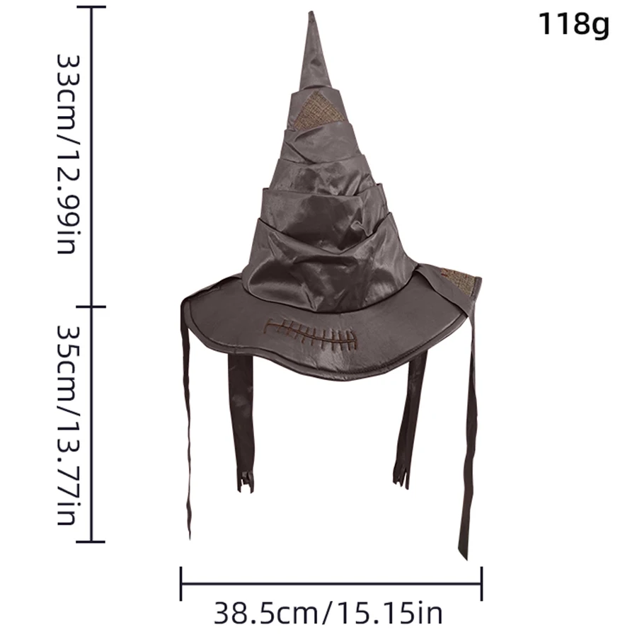Chapéu de Bruxo de Filmes de Anime, Chapéu de Sorteio de Harry Potter, Acessórios de Fantasia para Festa de Halloween, Chapéu de Cosplay Masculino