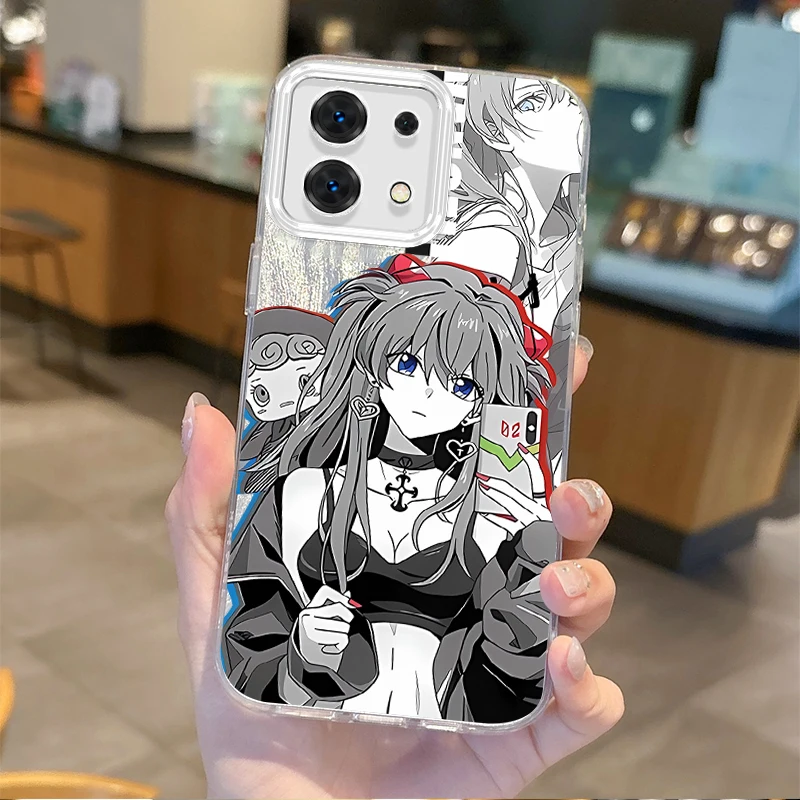 New E-Evangelions Ayanami Rei Anime Phone Case for Redmi Note13 12 11 10 9 ProPlus 14C 13C 12C 10C 9C A2 A1 Hard Dustproof Cover