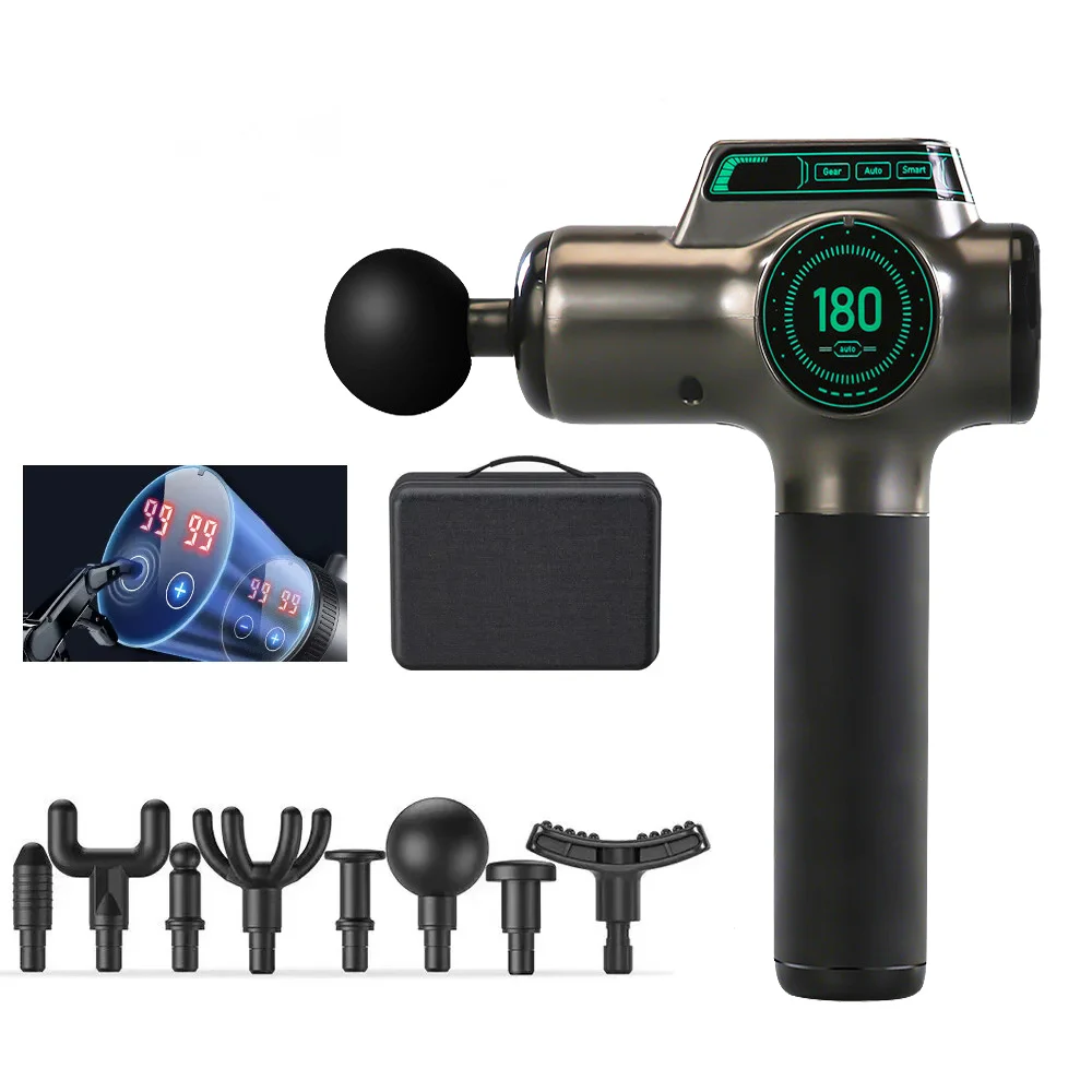 

Dropshipping Electric Body Massager with LCD Screen Deep Tissue Muscle Massage Electric Vibrating Fascia Percussion Body