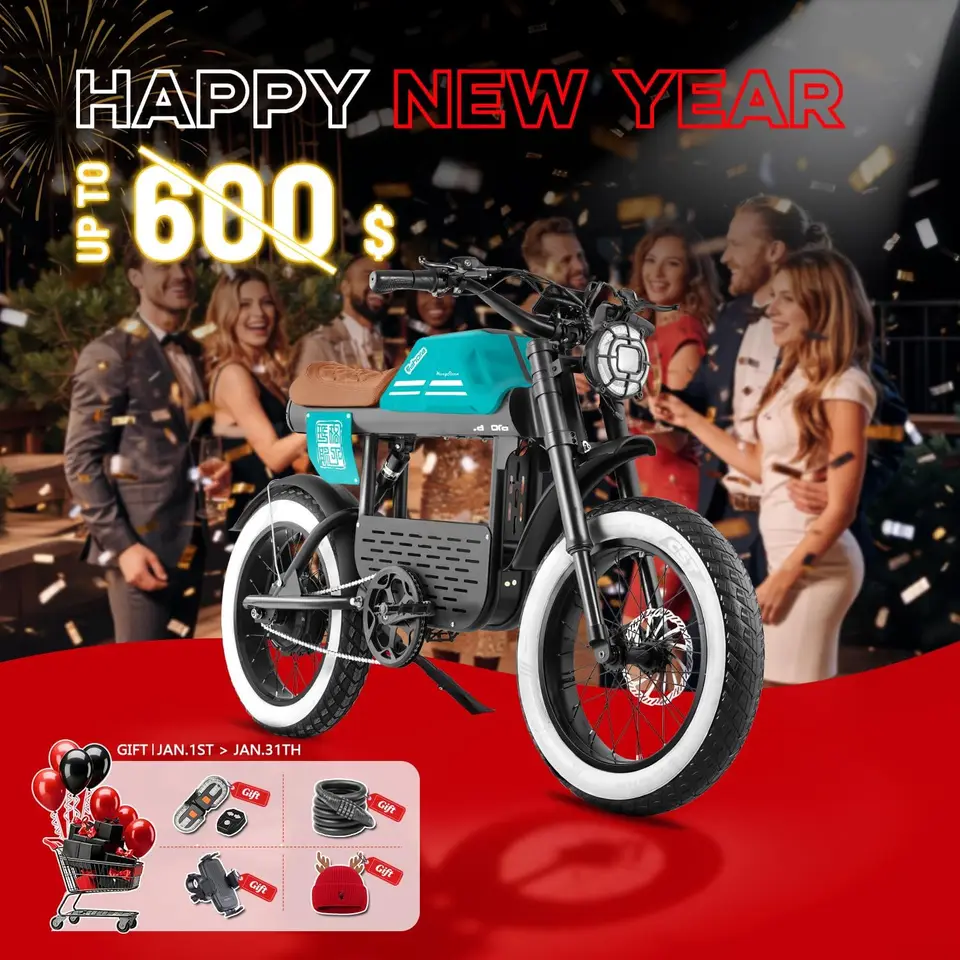 eAhora FT01 1700W Electric Bike for Adults, 36MPH 90Miles Long Range Dirt Ebike, Full Suspension & Dual Disc Hydraulic Brakes Mo image 4