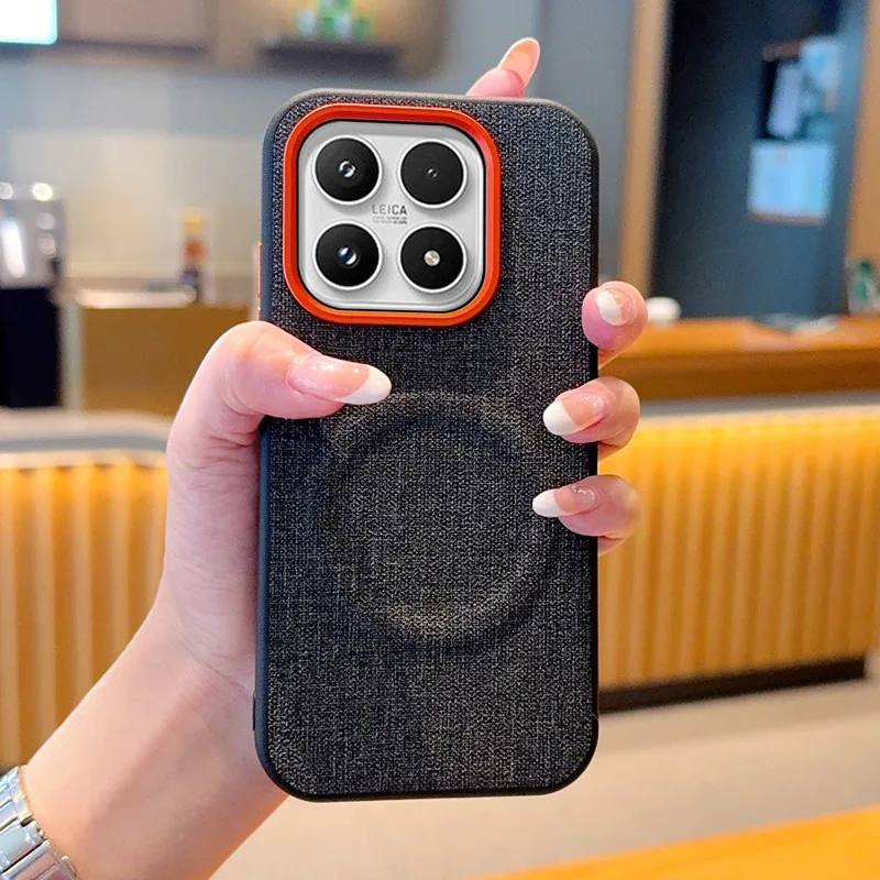 حافظة هاتف قماشية جديدة لهاتف شاومي 17Pro/17/17Promax حافظة صلبة مغناطيسية