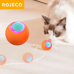 ROJECO Smart Cat Toys Automatic Rolling Ball Interactive Cat Ball Electric Moving Ball For Indoor Cats Jumping Balls For Dog Pet