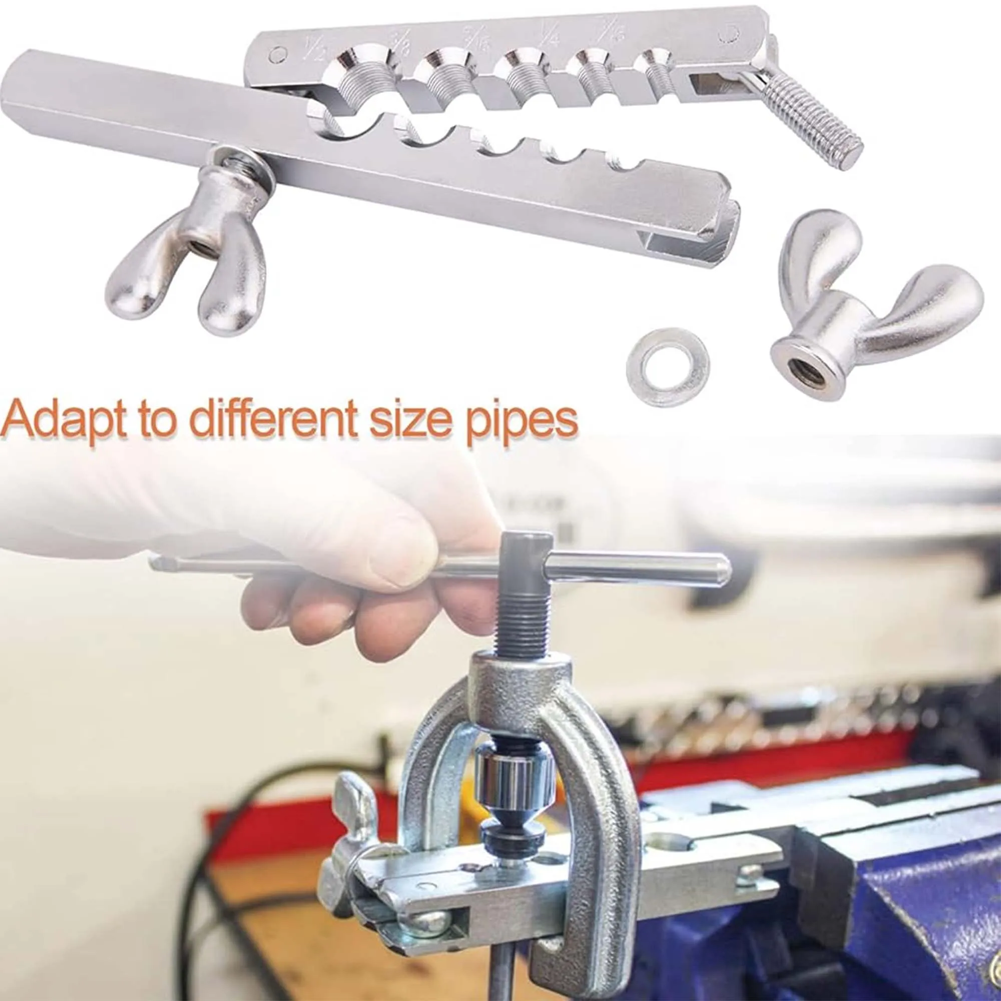 

Pipe Cutting Tool Kit Copper Brake Oil Pipe Repair Double Flaring Mold Refrigeration Tool Cutting Flaring Tool