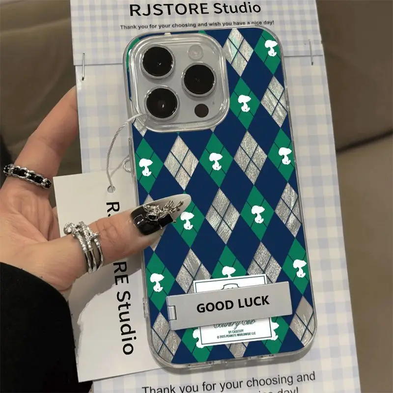 المتخصصة الأخضر شبكة S-سنووبي ريشة الغزل الليزر ورقة جراب هاتف آيفون 13 16 15 14 17 برو ماكس 17 الهواء XS X XR زائد غطاء صغير #1