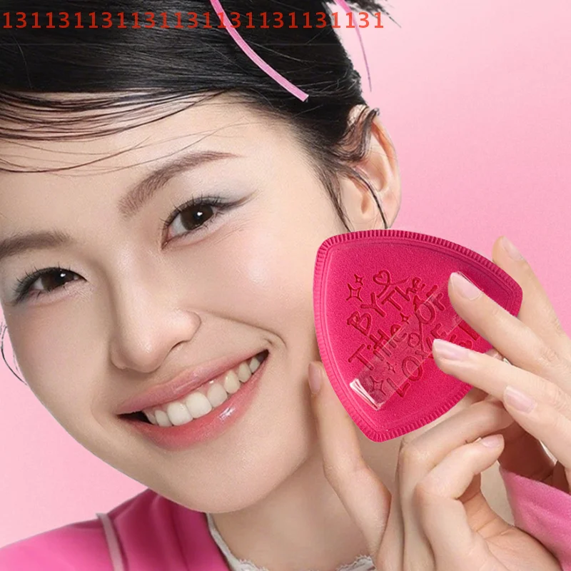 1 pz morbido e spesso rosa a duplice uso spugna per trucco soffio applicatore per fondotinta bagnato e asciutto set di soffio per cipria delicato sulla pelle strumento di bellezza
