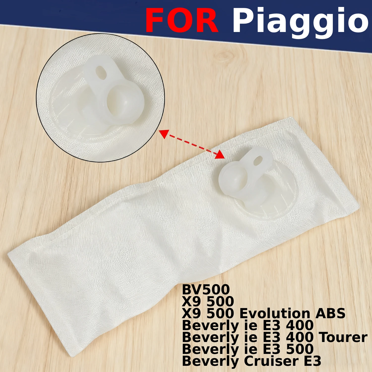 

Motorcycle Fuel Pump Filter Element Filter Screen for Piaggio BV500 X9 500 Evolution ABS Beverly ie E3 400 500 Tourer Cruiser E3