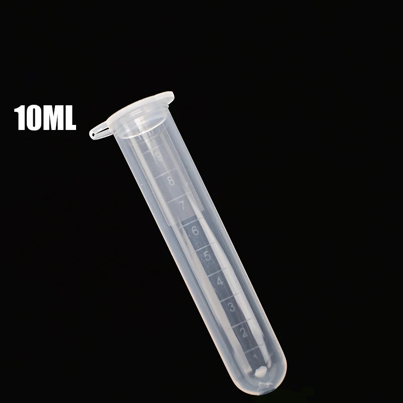 10 Pieces of Laboratory Supplies Sample Transparent Micro Plastic Centrifuge Tube Test Tube Snap Laboratory Container Lid