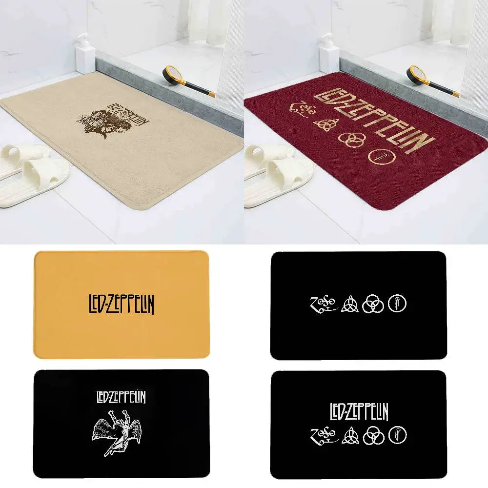 Band L-Led Z-Zeppelin Carpet Bathroom Anti-slip Mat Door Mat Home Decoration Mat Entrance Door Mat Scratch-resistant Door Mat