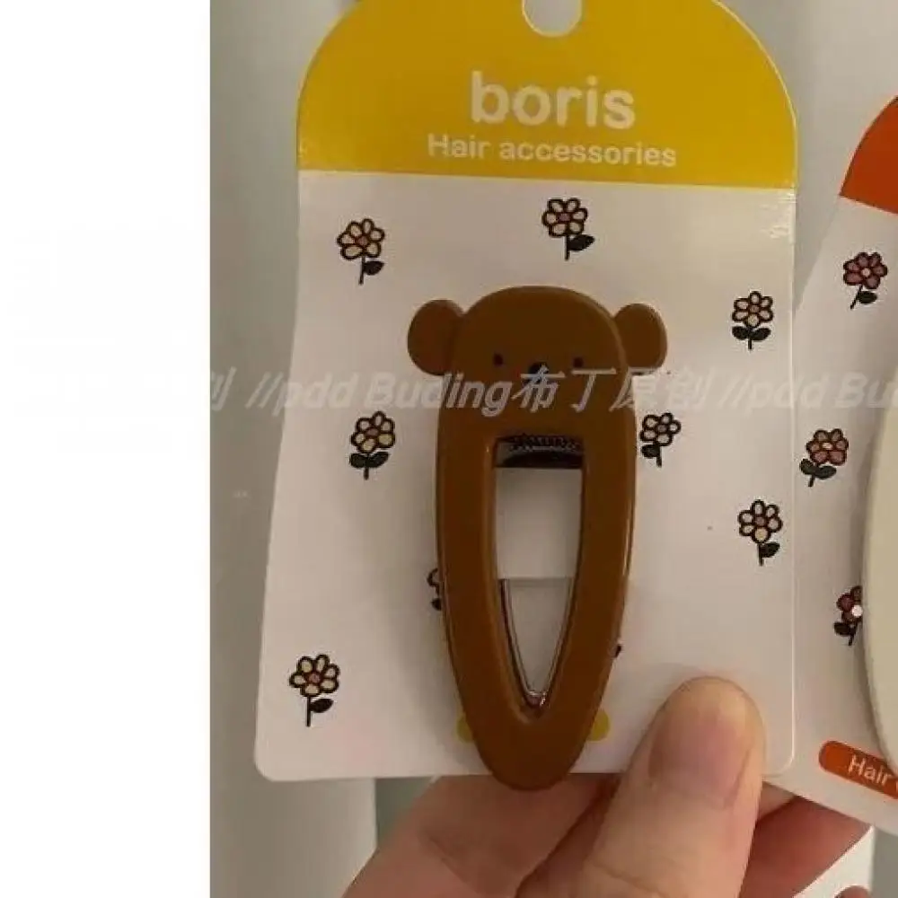 Pinza para el pelo de conejo Miffy para niña, horquilla creativa de acrílico Kawaii con un Clip, accesorios para el cabello para niños