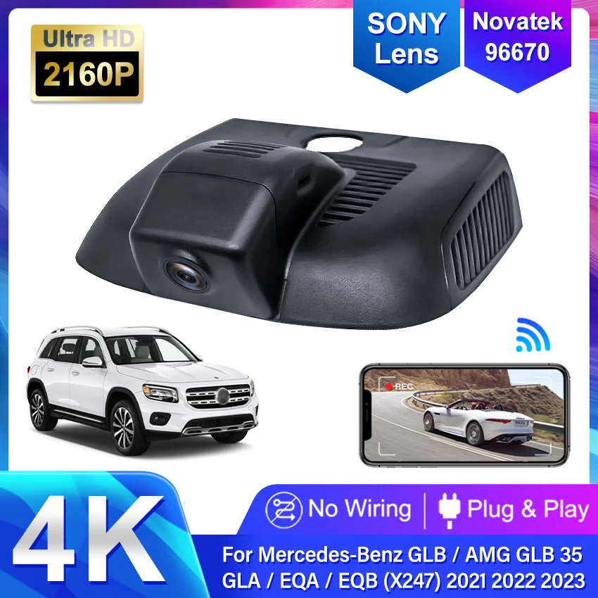 4K Wifi Car Dvr Dash Cam Camera For Mercedes GLA H247 GLB x247 for Mercedes Benz B Class w247 A Class w177 For Mercedes EQA EQB