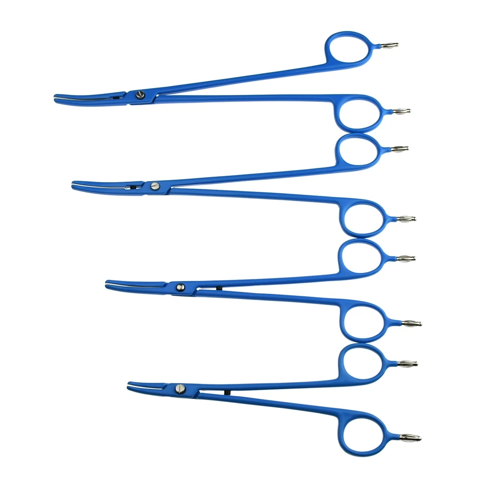

Medical Surgical Fine Vascular Anastomosis Curved Surgical Instruments Haemostatic Forceps Bipolar Dissecting Scissors