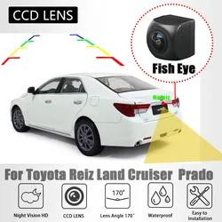 Car Rear View Camera for Toyota Reiz Land Cruiser 100 200 Prado CCD Lens Night Vision Waterproof IP69 With License Plate Lamp