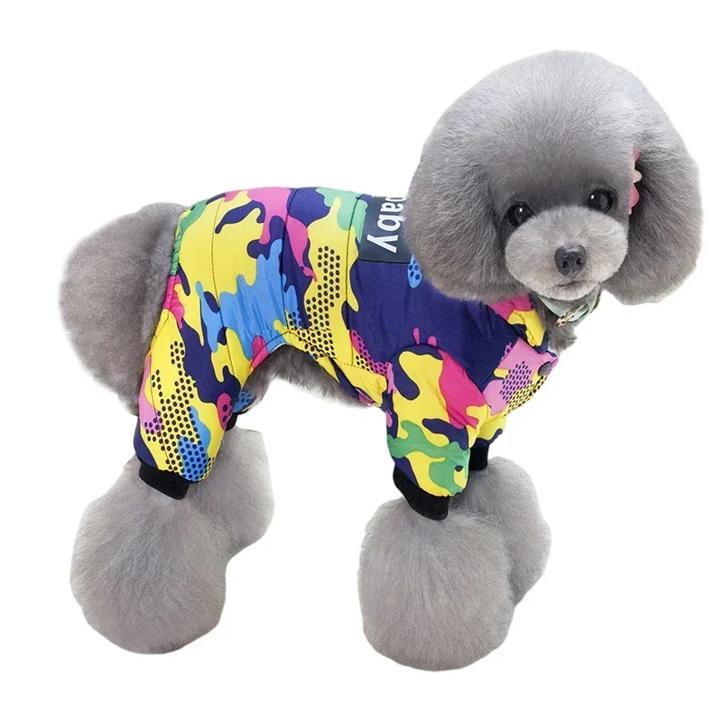 Vêtements d\'hiver imperméables pour petits chiens, combinaison pour chien, veste chaude pour animaux de compagnie Smile, perforé SARL, tenues de