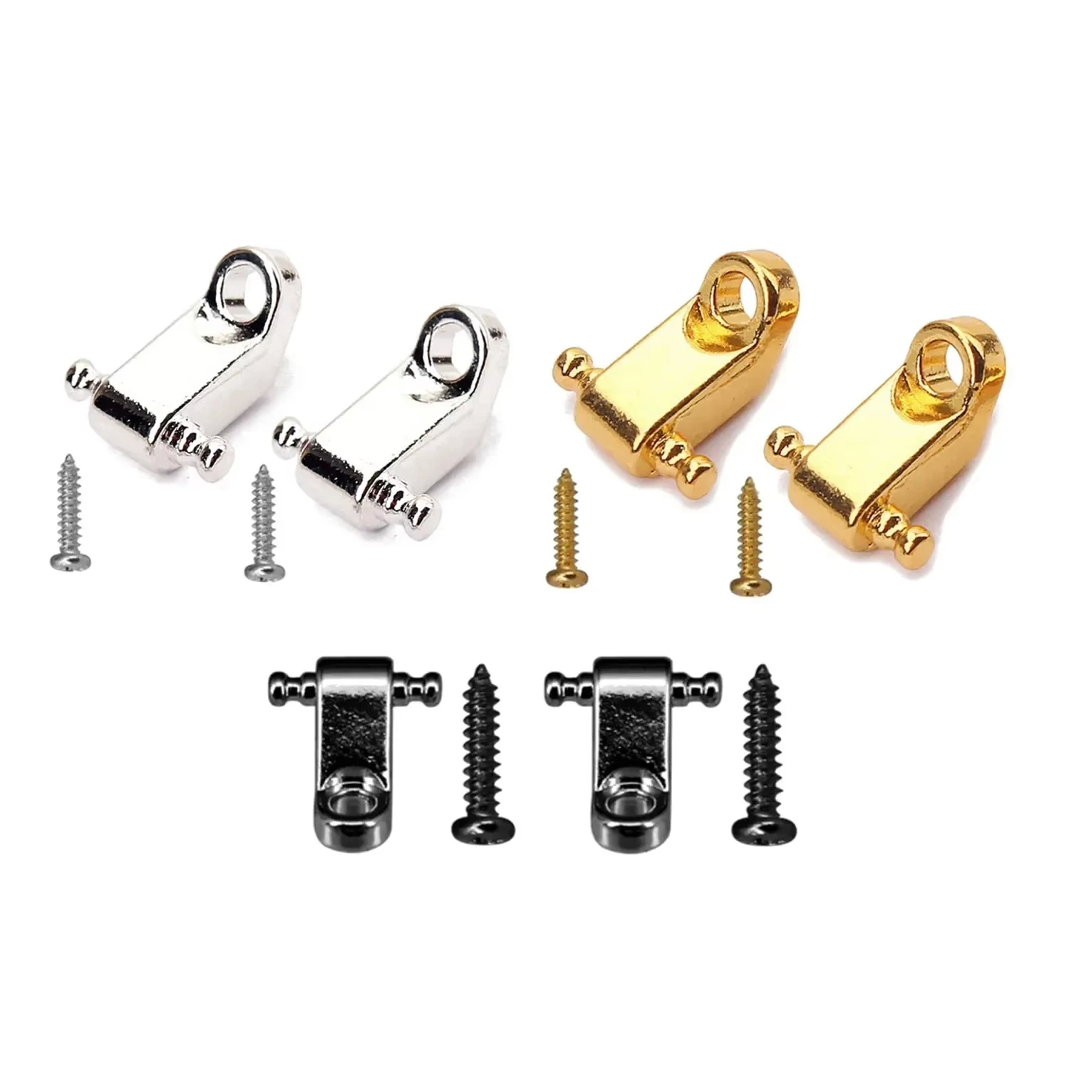 Miwayer 2Pcs Roller String Tree Guitar String Retainer Iron Metal With Screws Suitable For Electric Guitar Accessories