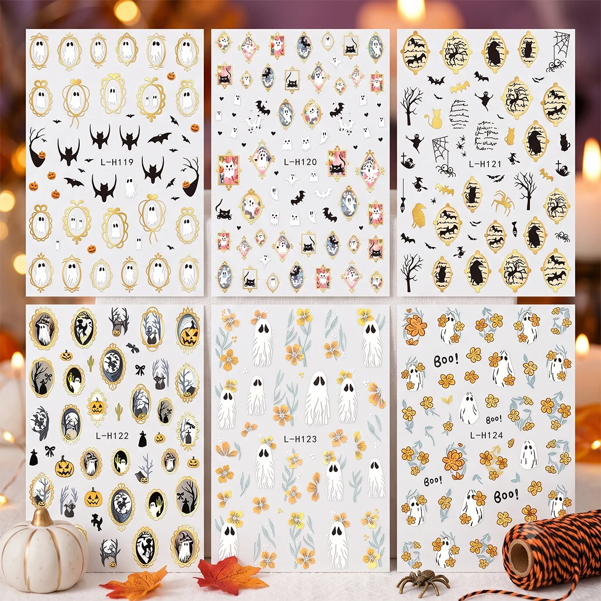 6 Gothic Halloween Nail Sticke - огляд і ціна Nail Art Zelda