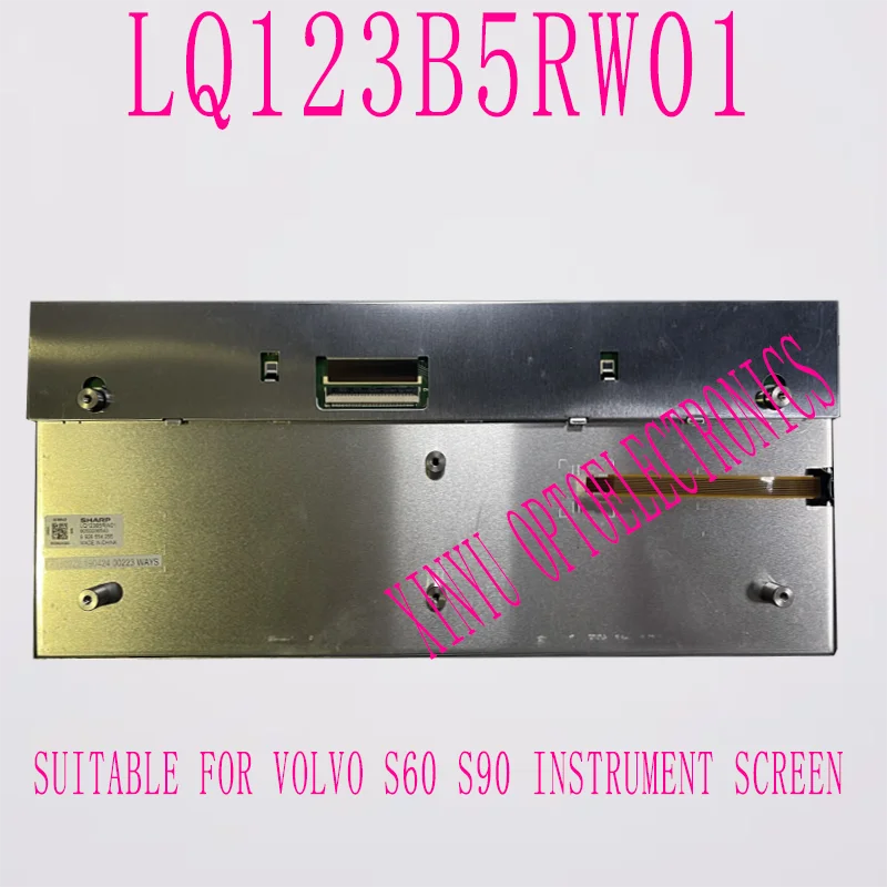 

Оригинальный 12,3-дюймовый ЖК-экран LQ123B5RW01 LQ123B5RW01U, подходящий для замены экрана прибора Volvo S60 S90