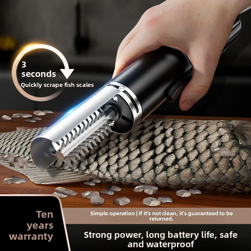 

Профессиональный автоматический рыбный скалер, беспроводной электрический удалер для быстрого и легкого очистки, домашнего коммерческого использования, 220 В