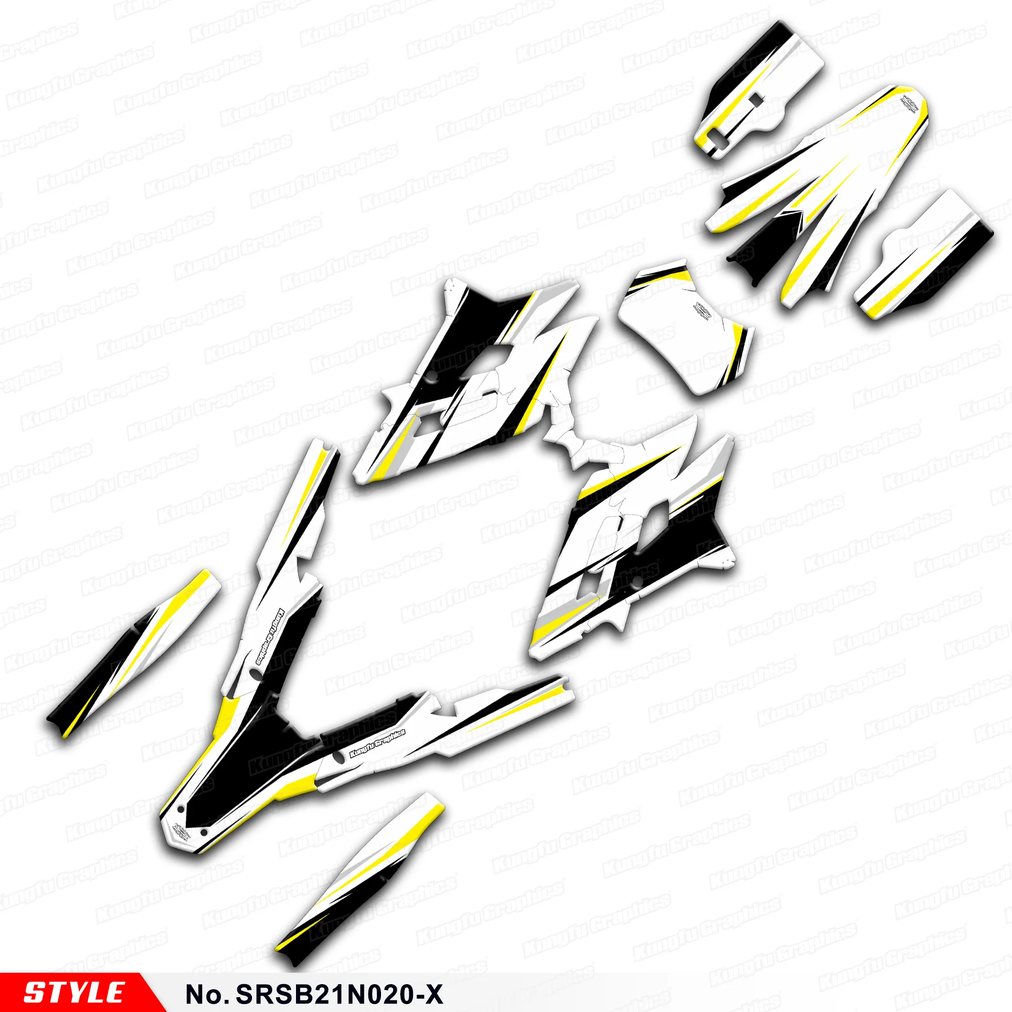 

Наклейки полная мотоциклетная графическая защита для Surron Storm Bee Dirt eBike, стиль No.SRSB21N020-X