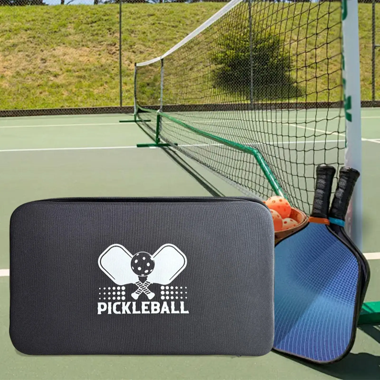 

Pickleball Paddle Bag Zipper Storage Bag for Women Men Traveling Training