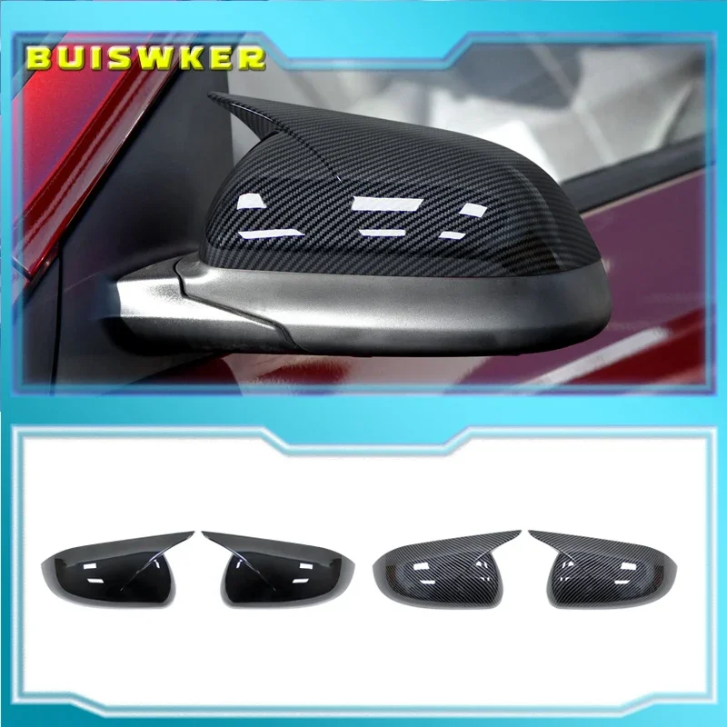 

For KIA K2 KX CROSS 2017-2020 RIO 4 2017-2023 ABS Carbon fiber Rearview Side Mirror Cover Sticker Wing Cap