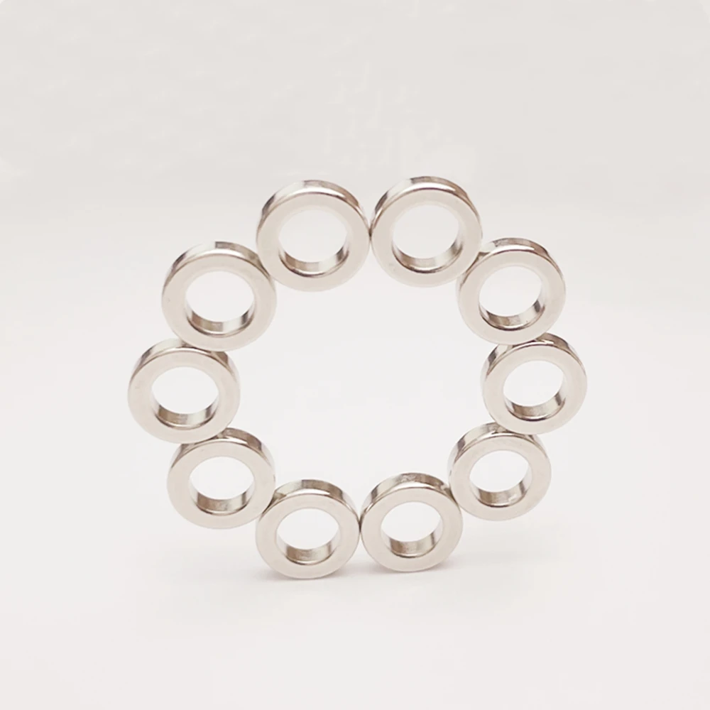 

10PCS Diametric Ring Round Imans Refrigerator Magnets Whiteboard Diametrically Magnetic Disc Circuit Magnet Diameter 10mm