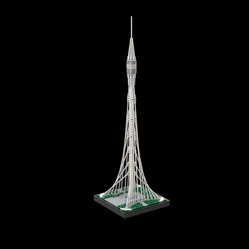 City Street View Model MOC Building Bricks Super High-Rise Viewing Tower Modular Technology Gifts Holiday Assemble Children Toys