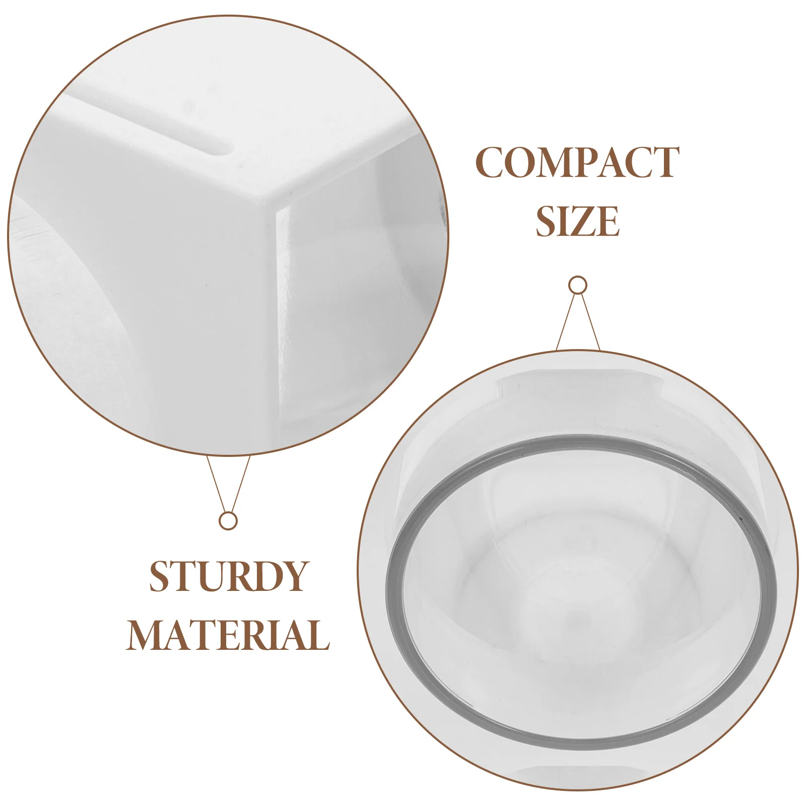 

1pc Double-Grid Pen Holder Large Capacity Desktop Storage Box Multi-Function Pencil Organizer Plastic Pen Container Office