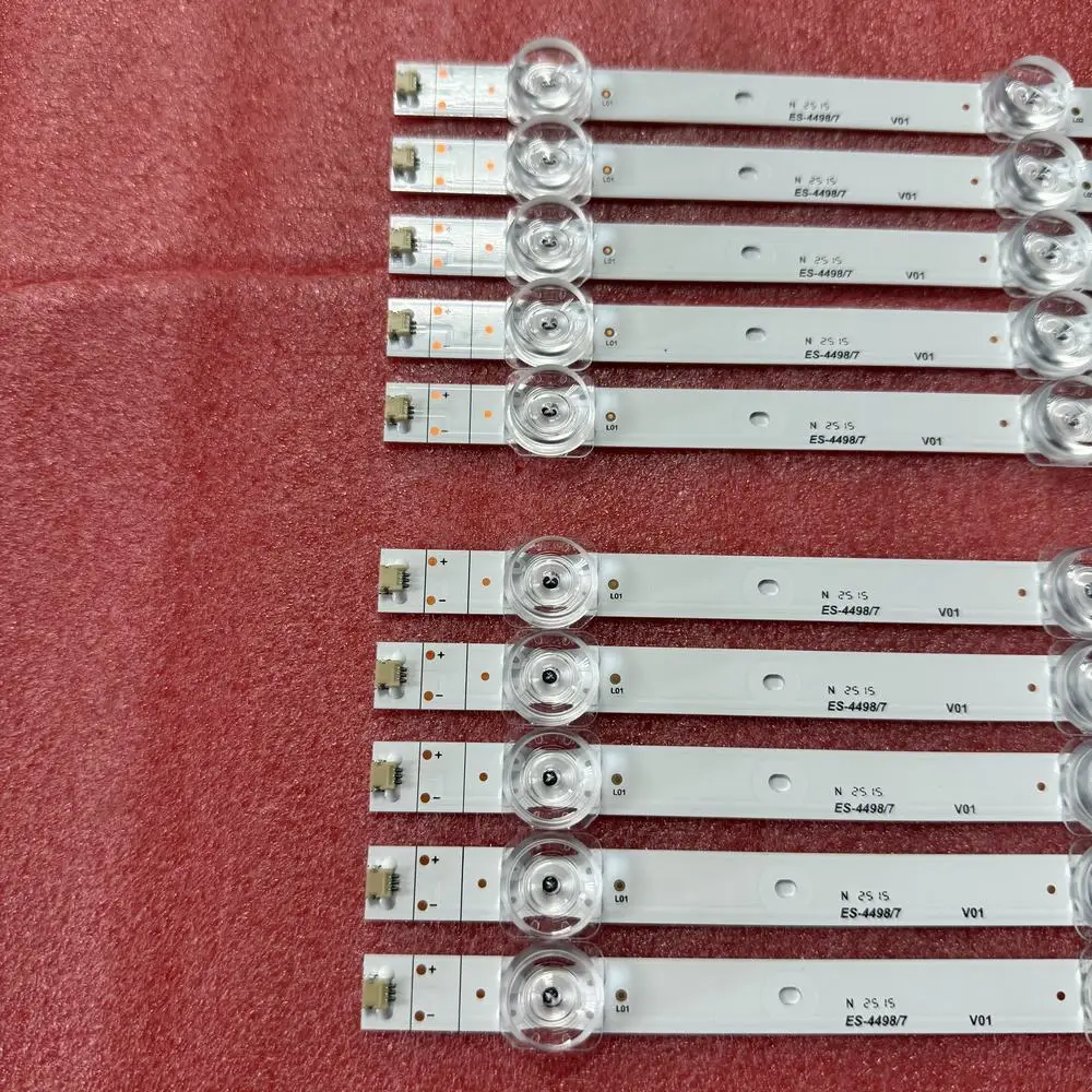 10pcs/set LED backlight Strip For HISENSE 65E7HQT 65E7HQTUK HD650Y1U72-T0L9K2 JL.D65071330-003HS-M V01