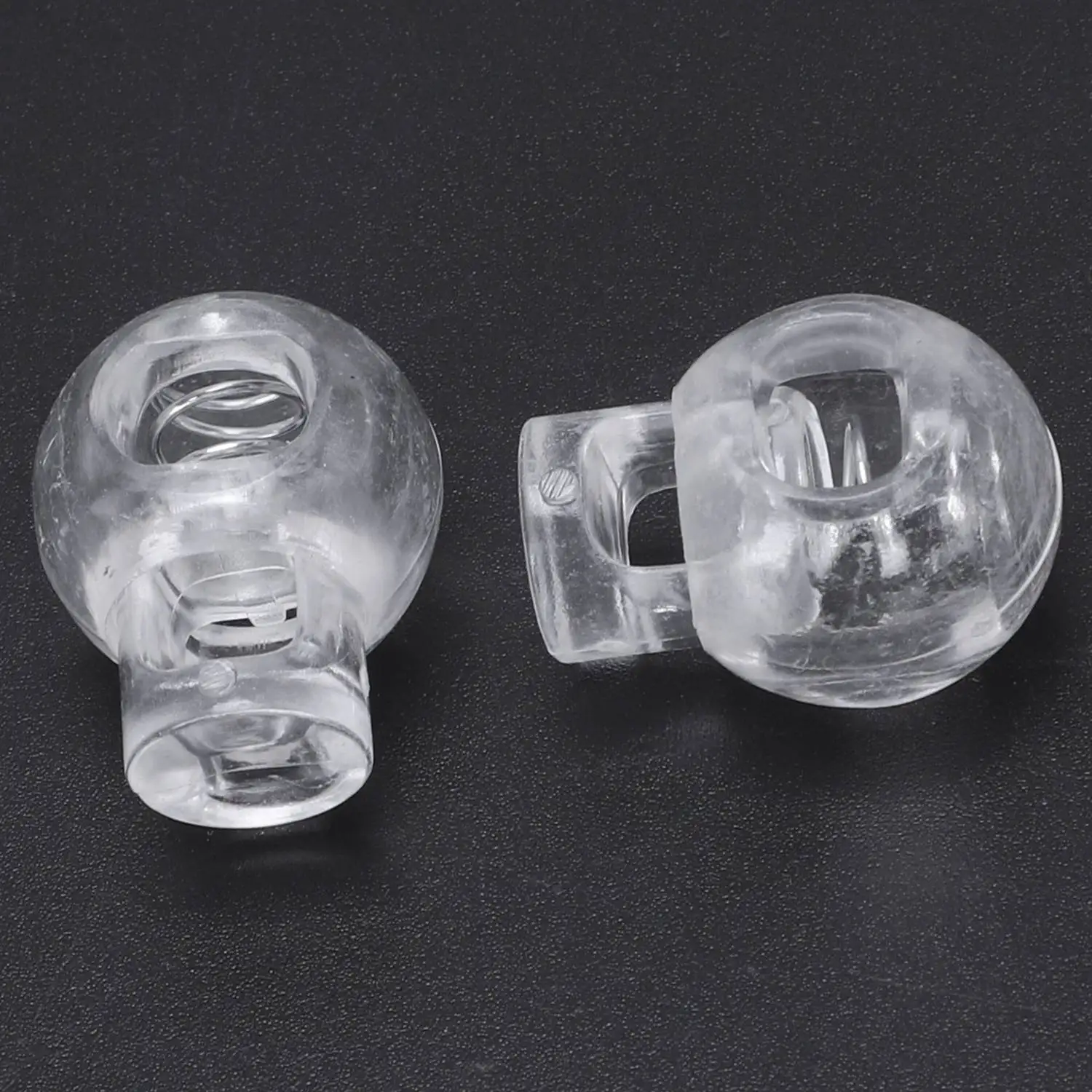 50 Stück durchsichtiger Kunststoff 5mm Einloch-Kabels topper Kabels chloss Kabel verschluss stopper