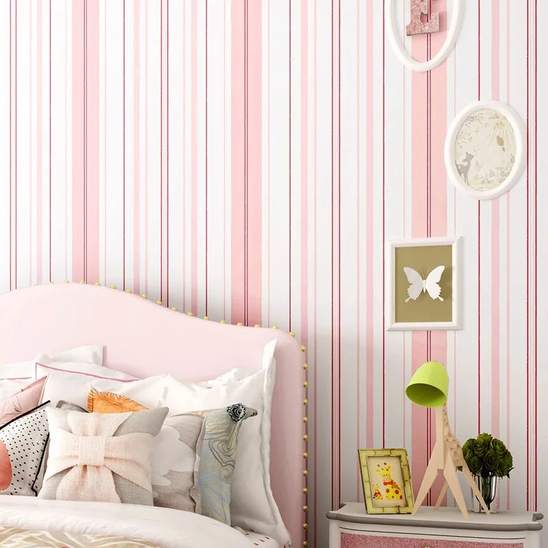 ورق حائط مخطط عمودي رمادي فضي حديث وبسيط لغرفة المعيشة وغرفة النوم وغرفة الطعام وديكور المنزل وجدار سلسلة رمادية