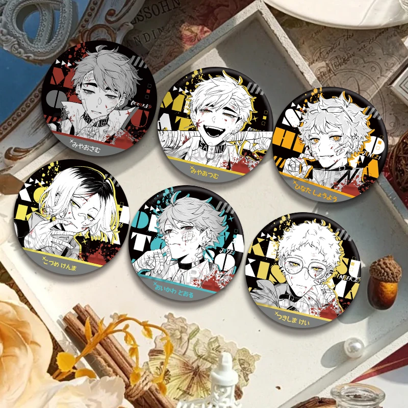 

Anime Haikyuu!! Cosplay Brooch Cute Reflect Light Badge Pendant Backpack Decoration Cartoon Xmas Birthday Gift Send Friend