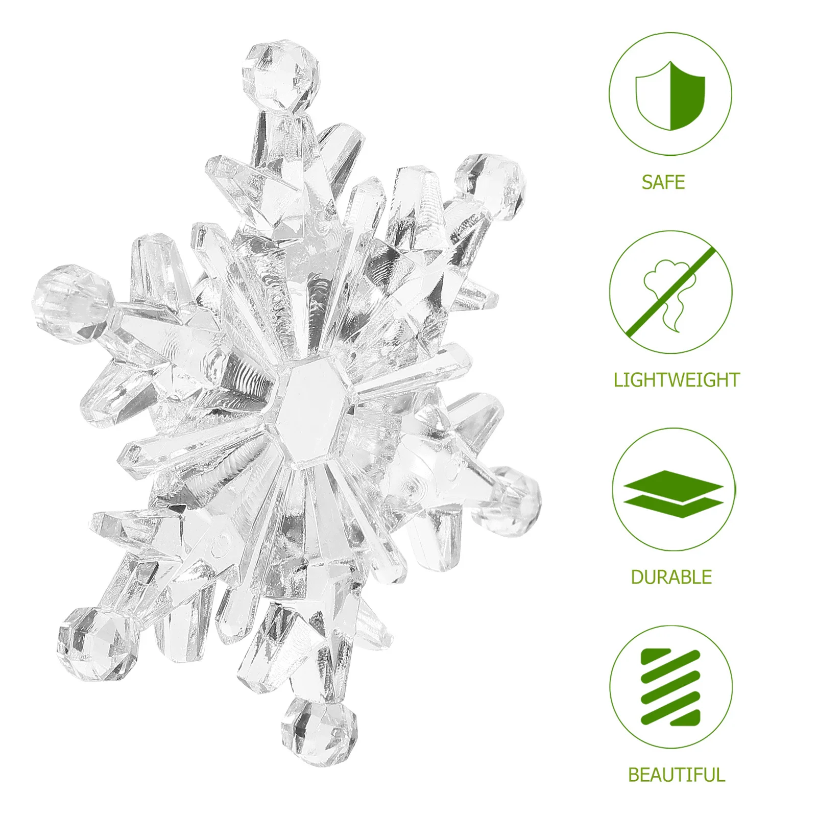 

Xmas Ornaments Snowflake Crafts Flakes Decorating Artificial Christmas Decoration