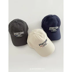 Hat Men's and Women's Soft Top Fashion Brand Korean Style Embroidered Letter Baseball Cap Spring and Autumn Sun-Poof Peaked Cap