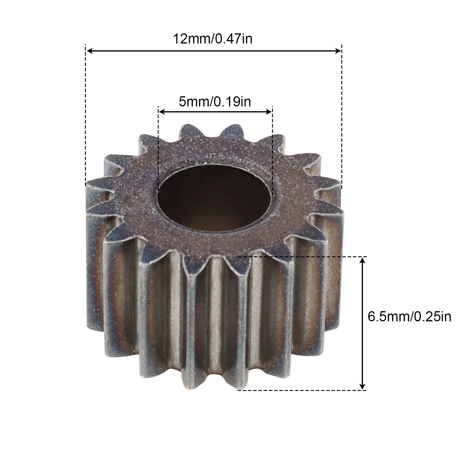 16  Teeth 5mm Hole Diameter Replaceable Motor Gear for 775 795 755 DC Motor