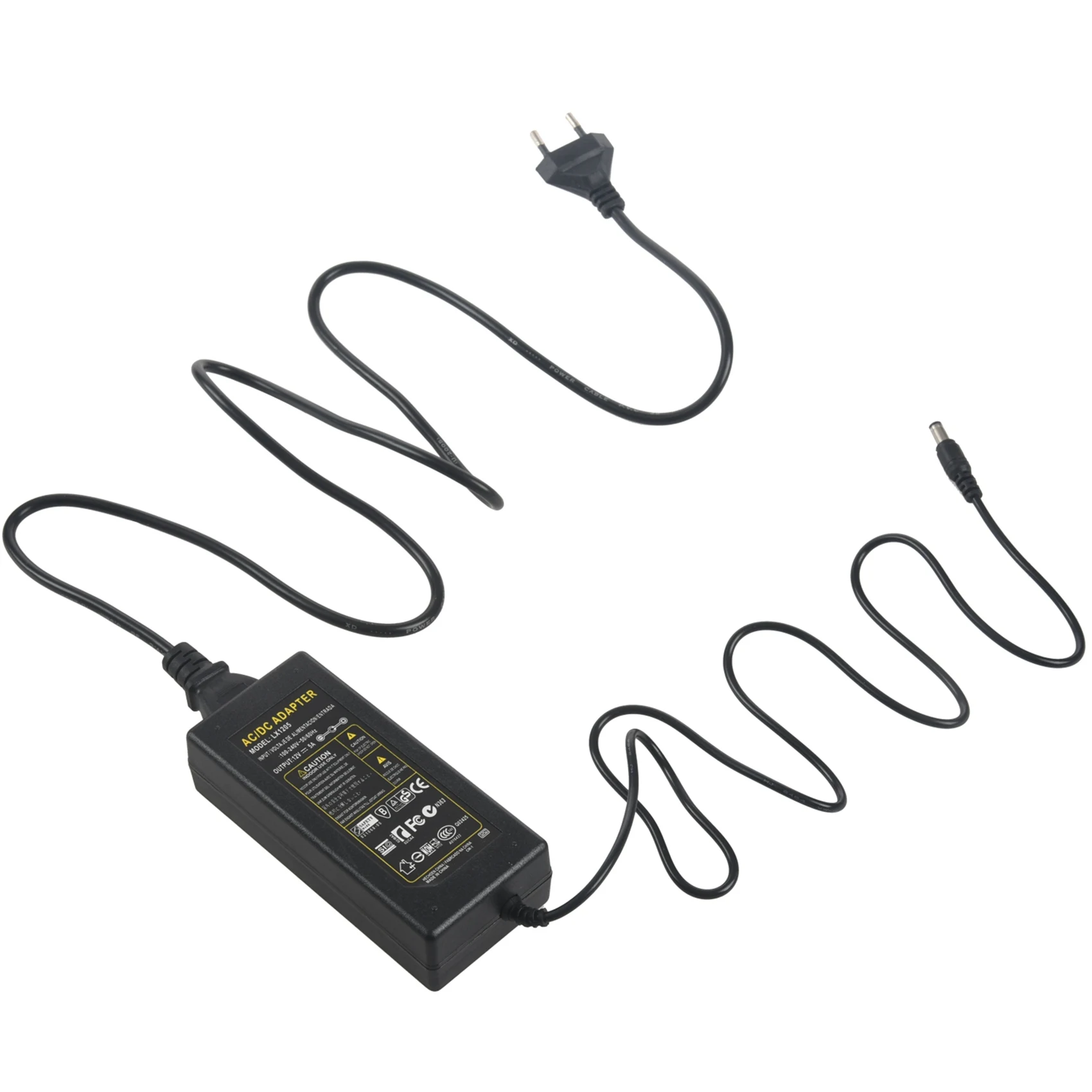 

LICE-5X 12V 5A 60W Power Supply Adapter For LED Light Strip RGB SMD 3528 5050