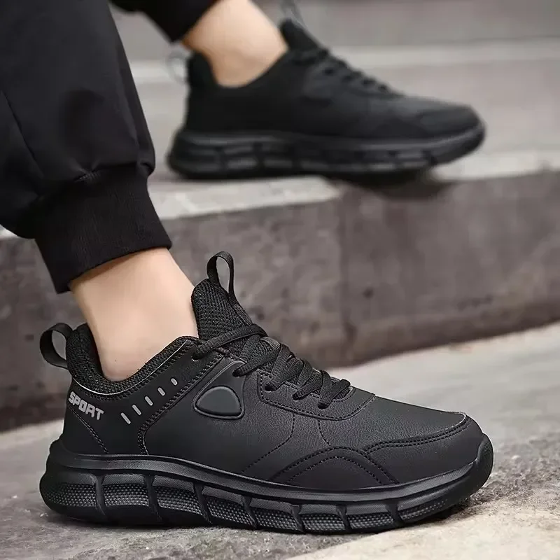 Männer Wanderschuhe Neue Leder Winddicht Leichte Einfache Vielseitige Jogging Männliche Turnschuhe Im Freien Nicht-Rutsch Verschleiß Beständig Schuhe – Detail 5