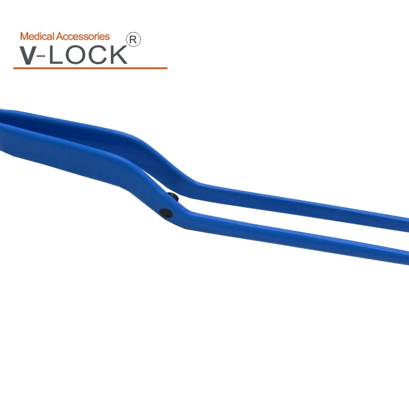 2023 V-LOCK best disposable bipolar forceps curved for electrosurgical unit L: 220mm ,tip 0.7mm